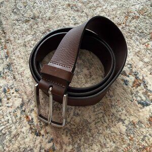 Allen Edmonds "BROADWAY AVE" Men's Casual Belt #1015811 Size 36 Coffee (b158)